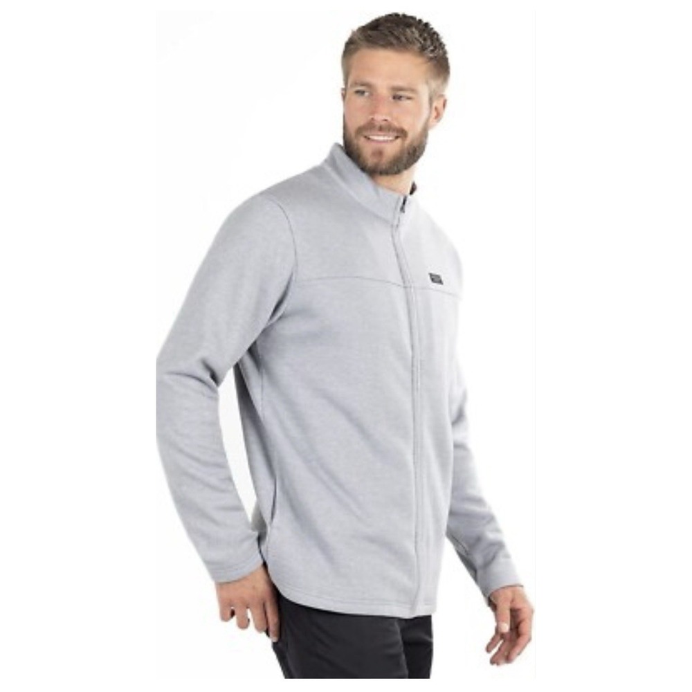 Travis Mathew Jacket XXL Mens Koozie 2.0 Full Zip Heather Gray Fleece Sweatshirt